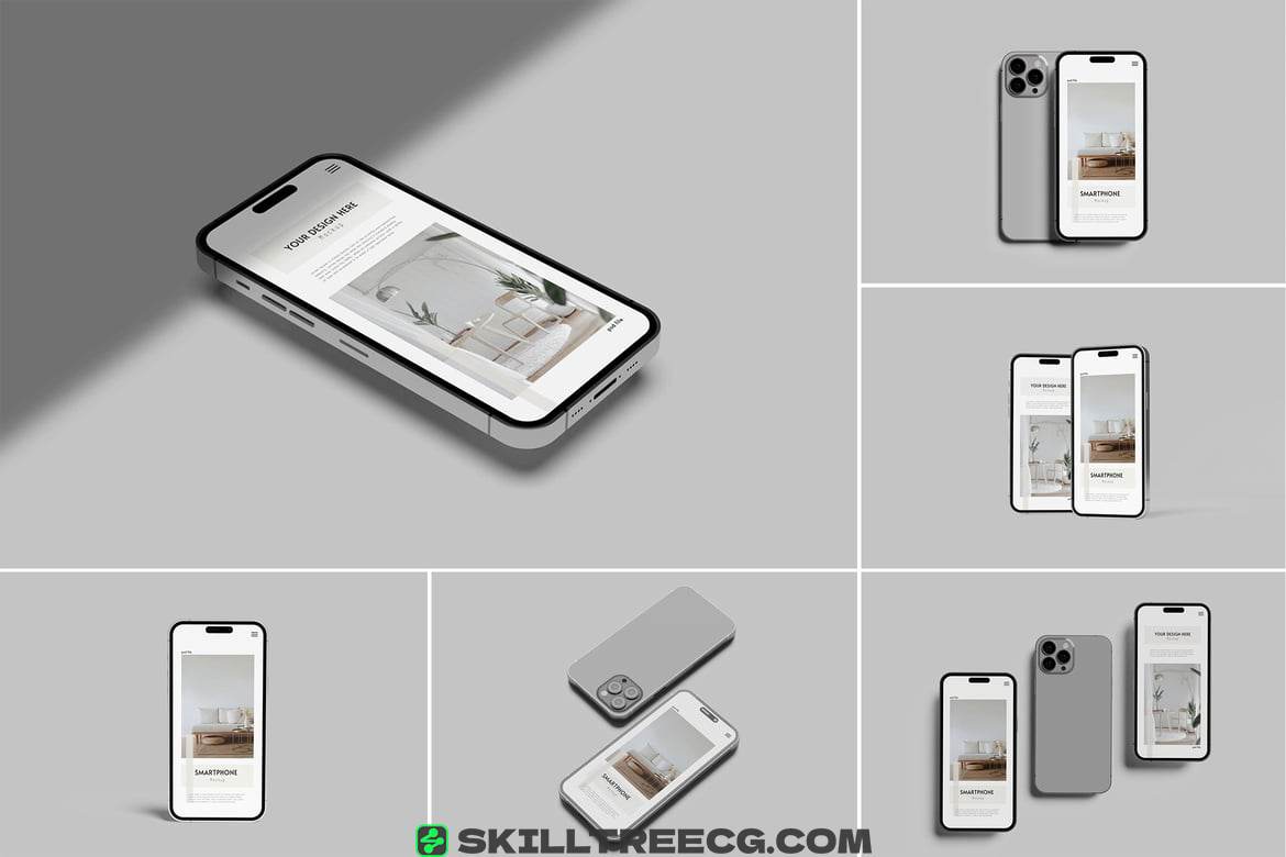 iPhone 14 Pro Max Mockup Vol 2（910479）-技能树